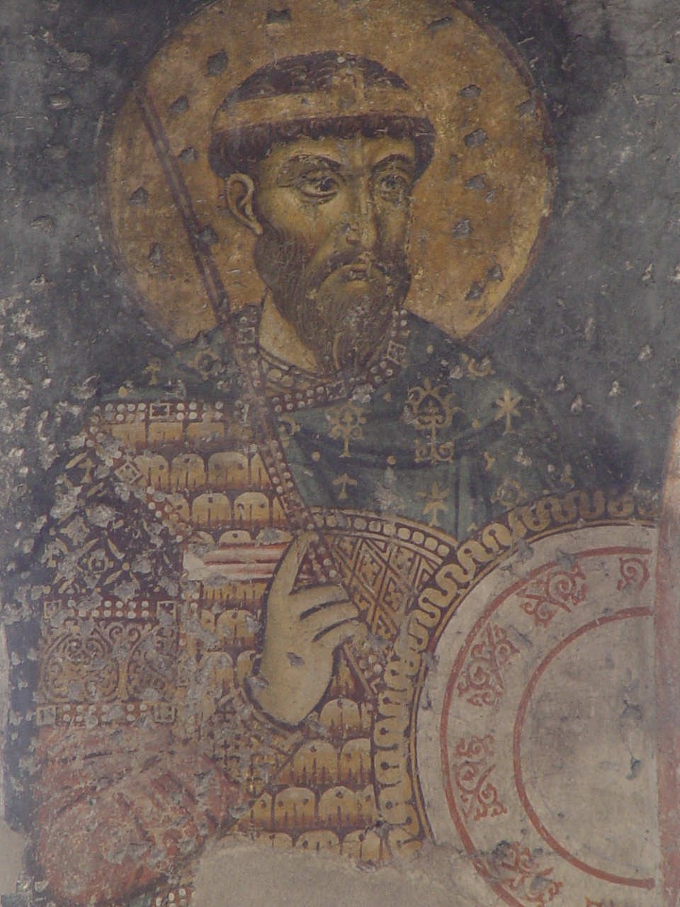 Fresco in the Virgin Kosmosoteira in Feres