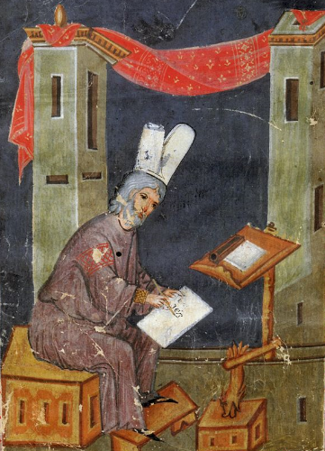 Niketas Choniates at his writing desk