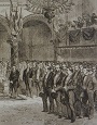 Engraving of Greek Community of London event at the Church of the Saviour London Wall, 1863